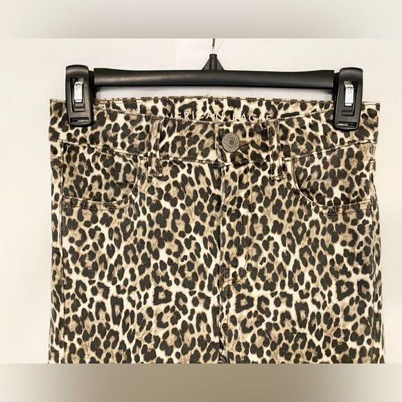 American Eagle stretch high-rise Jeggings in Cheetah / Leopard print size 0 Reg - Picture 6 of 9